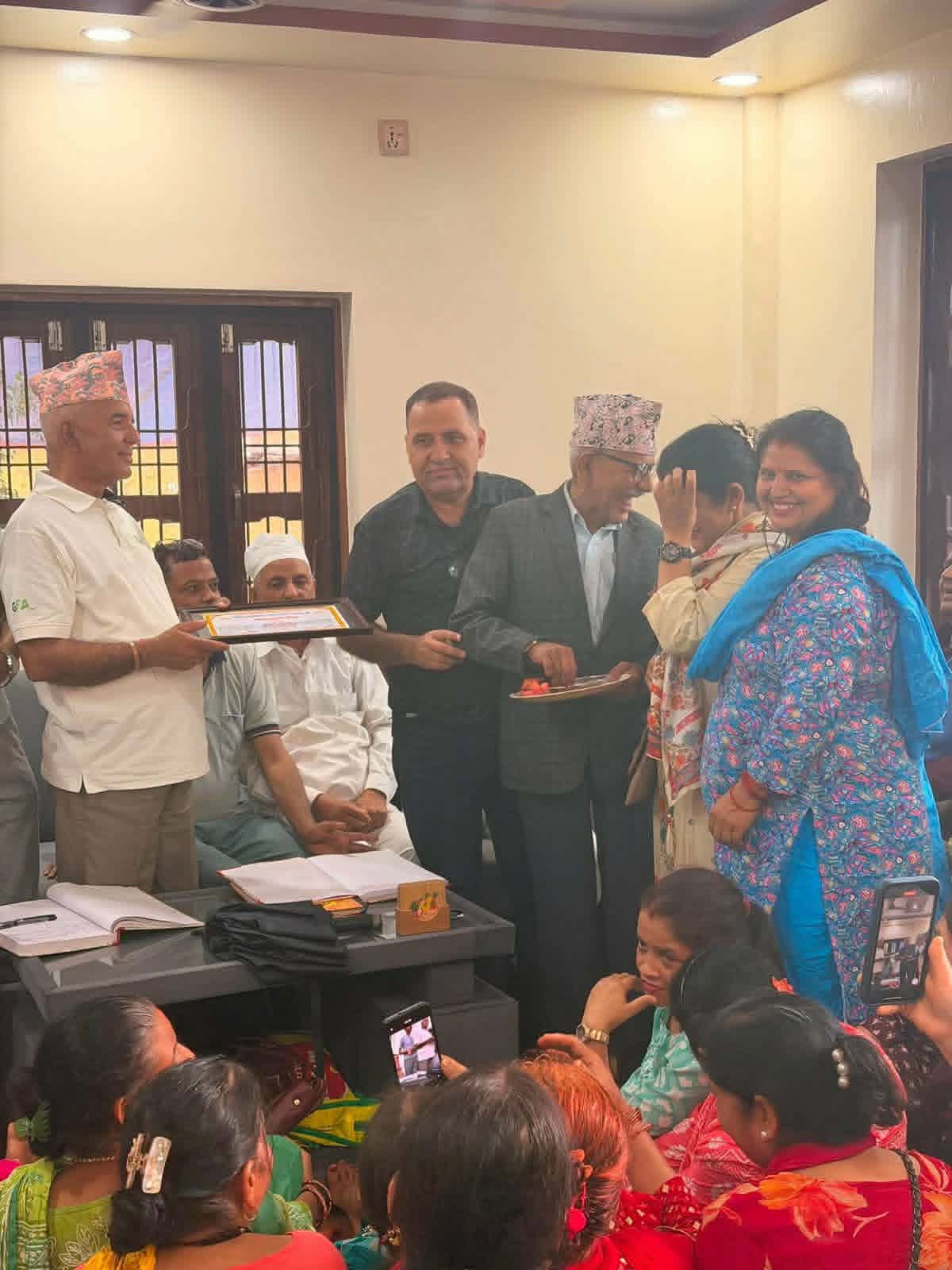रुक्मिणादेवी स्मृति प्रतिभा पुरस्कार प्रबोधन सुवेदीलाई प्रदान