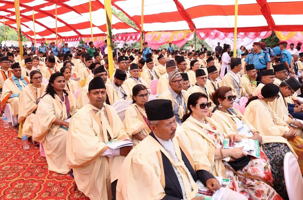 नेपाल संस्कृत विश्वविद्यालयको  दीक्षान्त समारोहका सहभागी