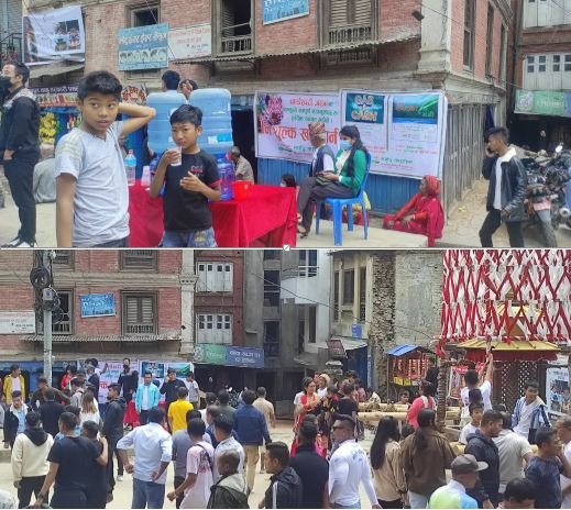 समृद्धि फाइनान्सद्धारा चण्डेश्वरी जात्राको अवसरमा खानेपानी वितरण