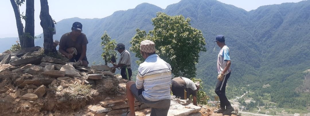 चौतारा निर्माण गरिँदै
