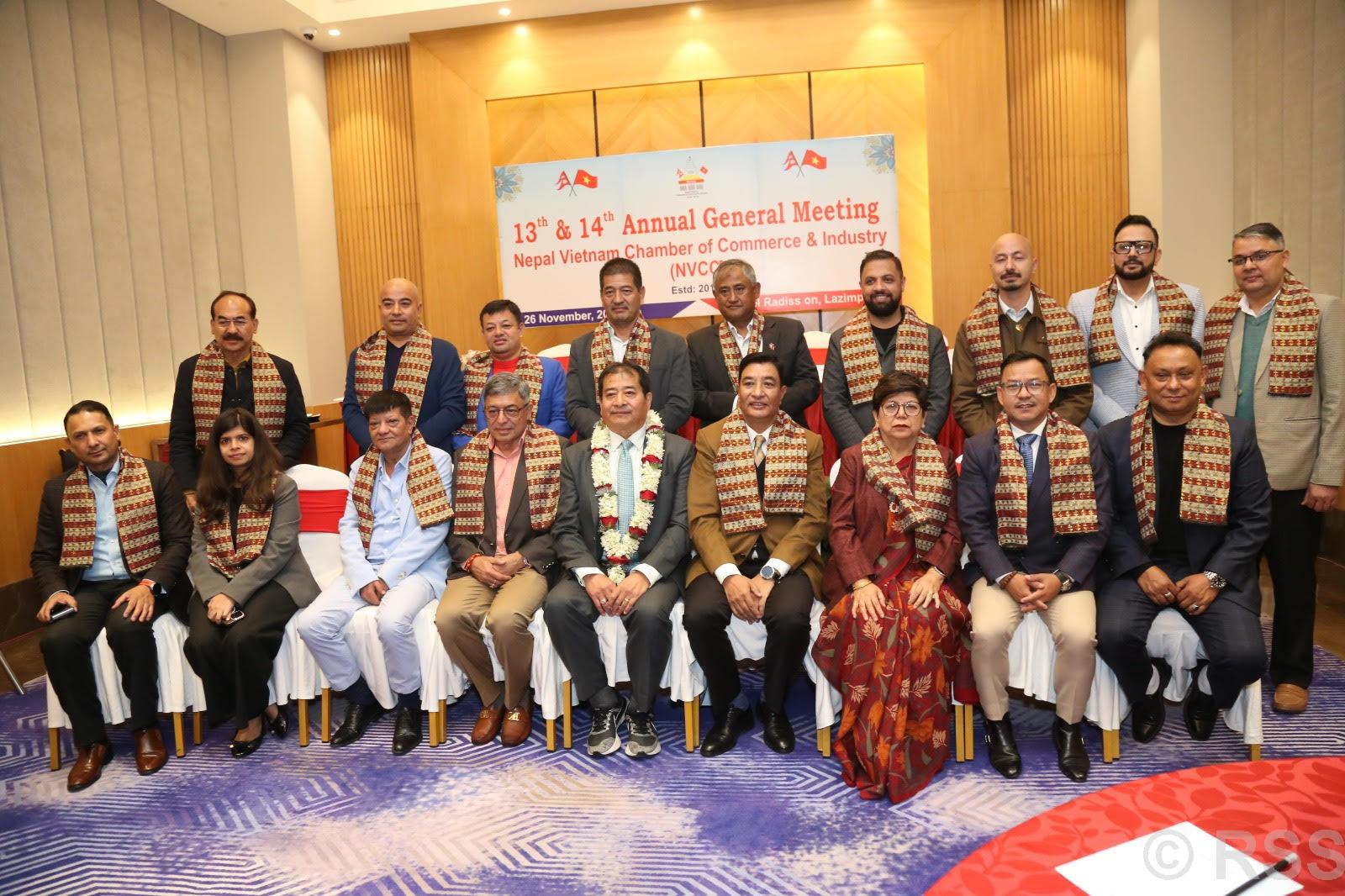 नेपाल-भियतनाम चेम्बर अफ कमर्स एण्ड इण्डस्ट्रिको नयाँ कार्यसमिति चयन