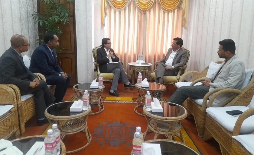 सीएनआईको टोली र ऊर्जामन्त्री बस्नेतबीच भेटर्वाता