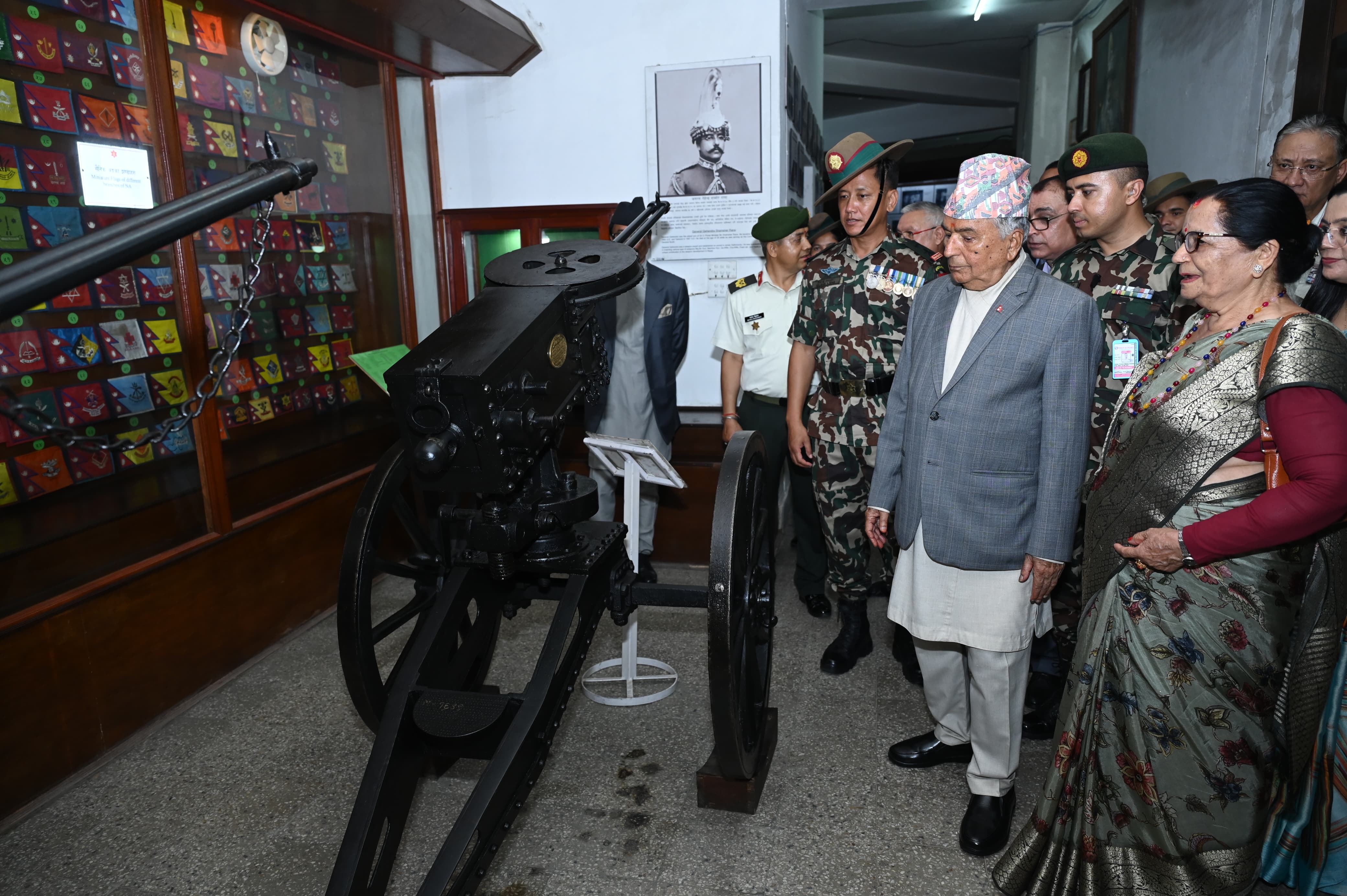 राष्ट्रपति पौडेलले गरे सैनिक संग्रहालयको अवलोकन (तस्बिरहरु)