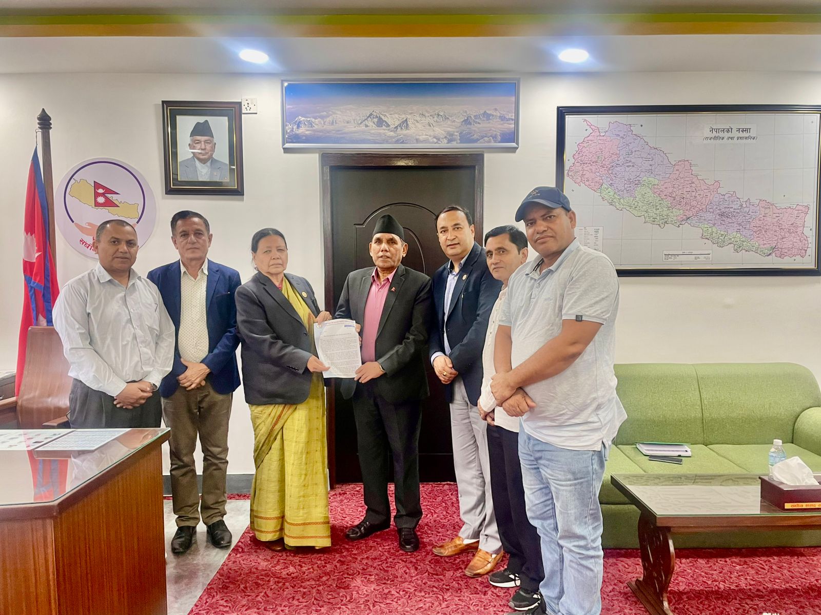 शिक्षा विधेयक संशोधनको माग  :  नेसनल प्याब्सनले राष्ट्रियसभा अध्यक्ष दाहाललाई बुझायो लिखित धारणा