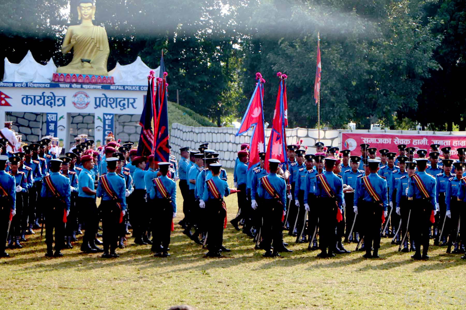 प्रहरी शिक्षालय भरतपुरबाट तीन सय ७७ प्रहरी सहायक निरीक्षक दीक्षित