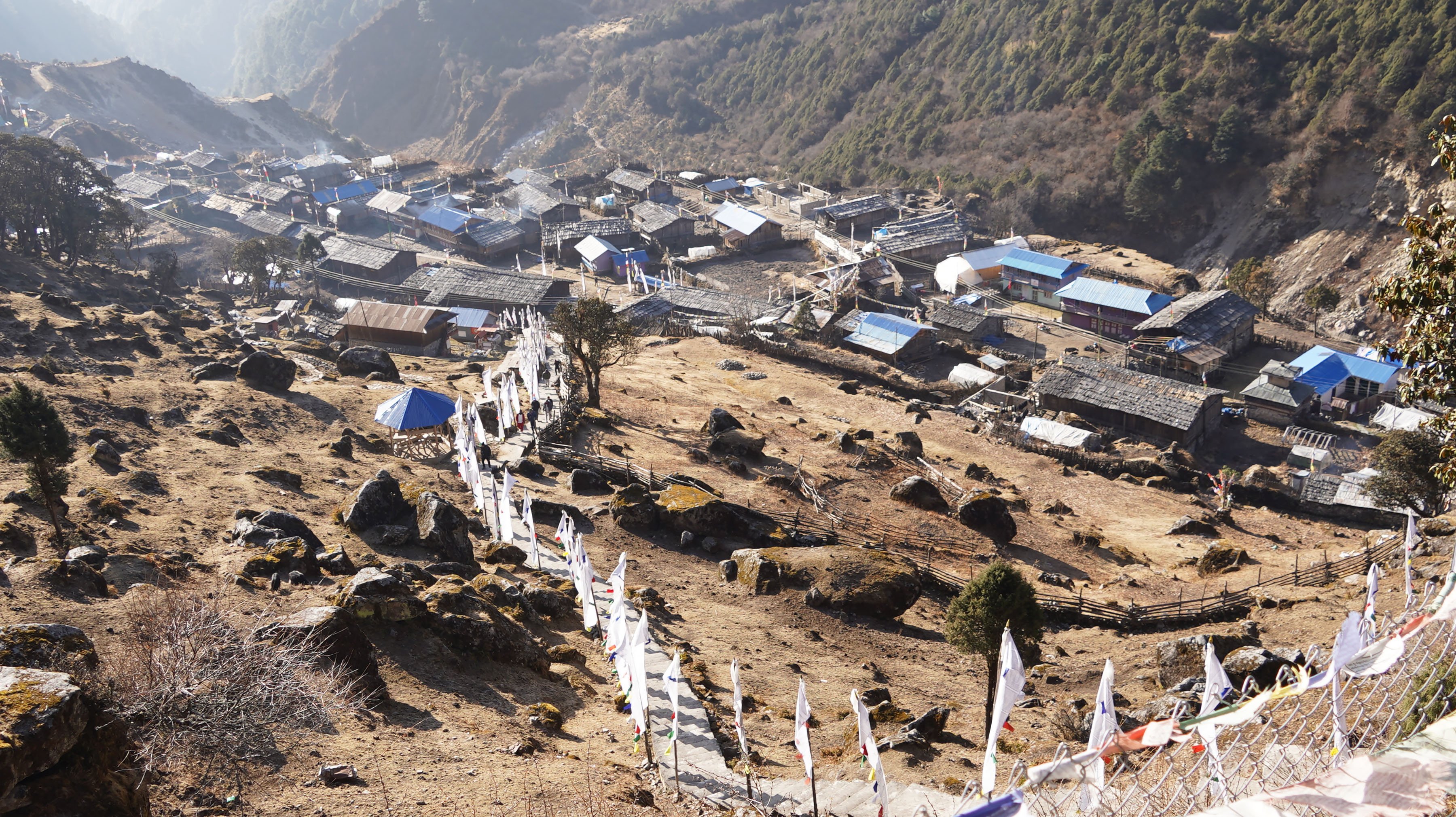 नेपाल-चीन सीमावर्ती बस्ती (तस्बिर)