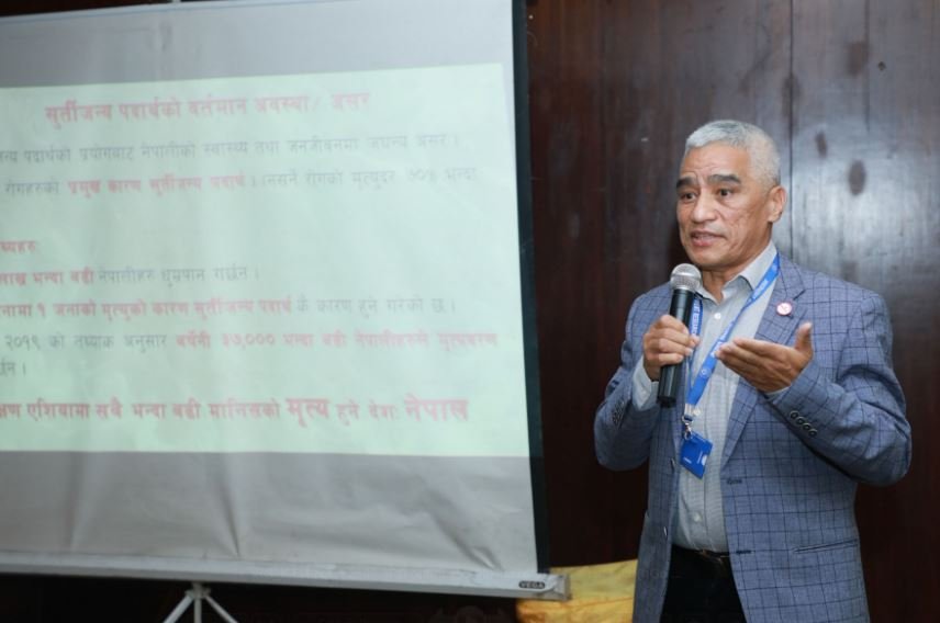 सूर्तिजन्य पदार्थको सवाल अन्तरक्रियामा अनुसन्धान विषेशज्ञ डा गुरुङ