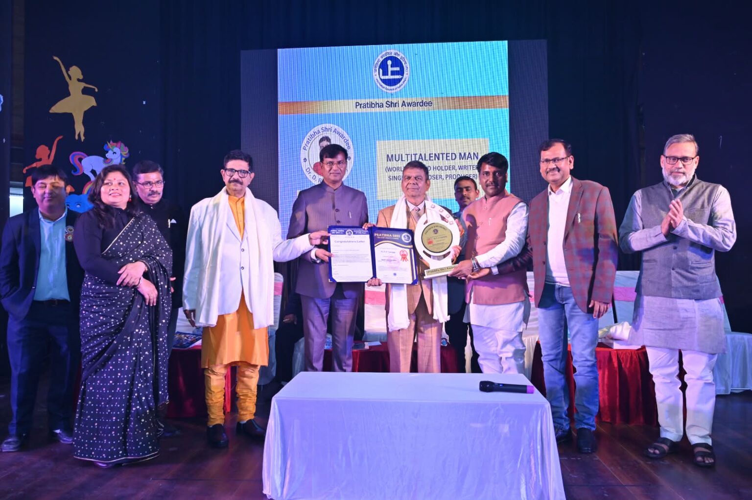 डा. डीआर उपाध्यायलाई भारतमा प्रतिभाश्री अवार्ड प्रदान