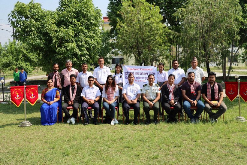 सैनिक आवासीय महाविद्यालयलाई आकाशे पानी संकलन
