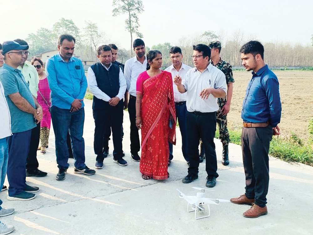 नार्कले  कृषि इन्जिनियरलाई ड्रोन उडाउने तालिम दियो
