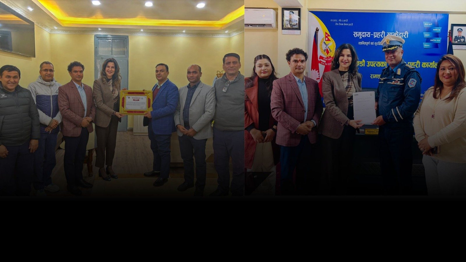नाइमाद्वारा यातायात व्यवस्था विभाग र ट्राफिक प्रहरीलाई आपतकालीन सहयोग हस्तान्तरण