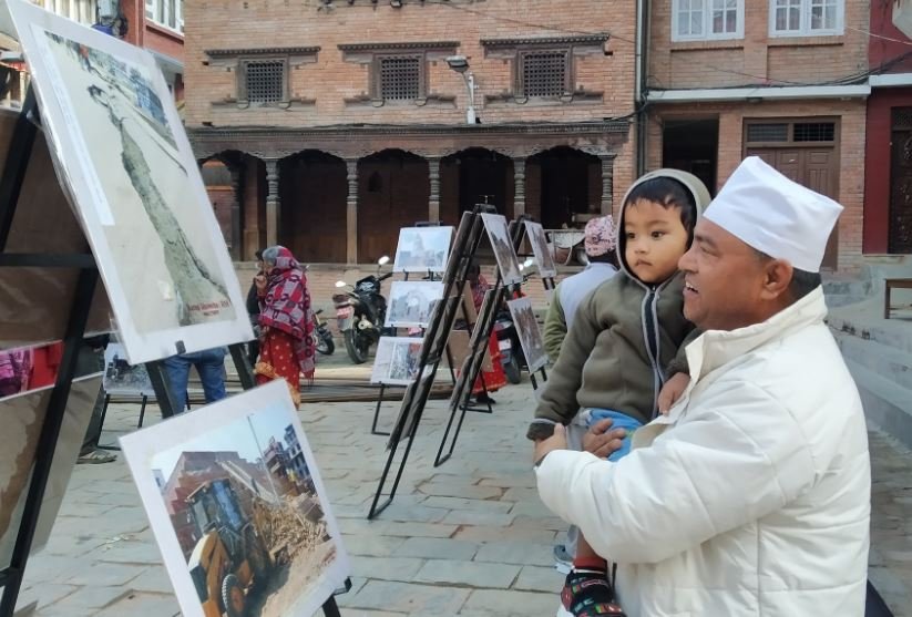 २०७२ सालको भूकम्पका तस्बिर अवलोकन