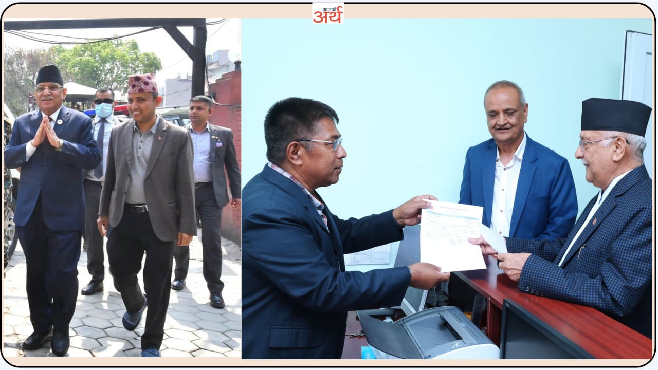 ओलीले पार्टी सदस्यता शुल्कसहित तीन लाख लेबी बुझाए, प्रचण्डले कति बुझाउँछन् ?