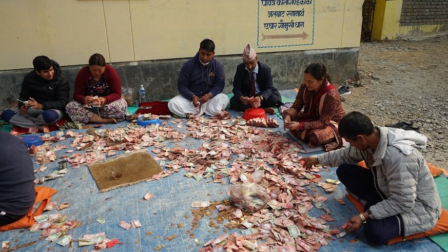 गलेश्वर मन्दिरमा सात महिनामा रु ५१ लाखभन्दा बढी भेटी संकलन