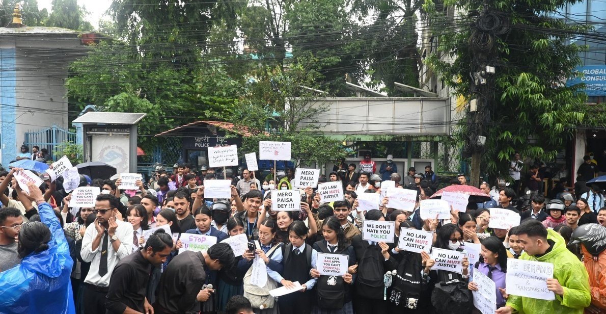 पोखरामा पनि जेनजीको भ्रष्टाचारविरोधी प्रदर्शन