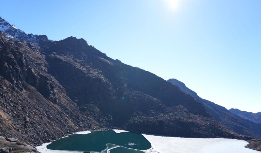 हिउँविहीन गोसाइँकुण्ड क्षेत्रका  पहाड