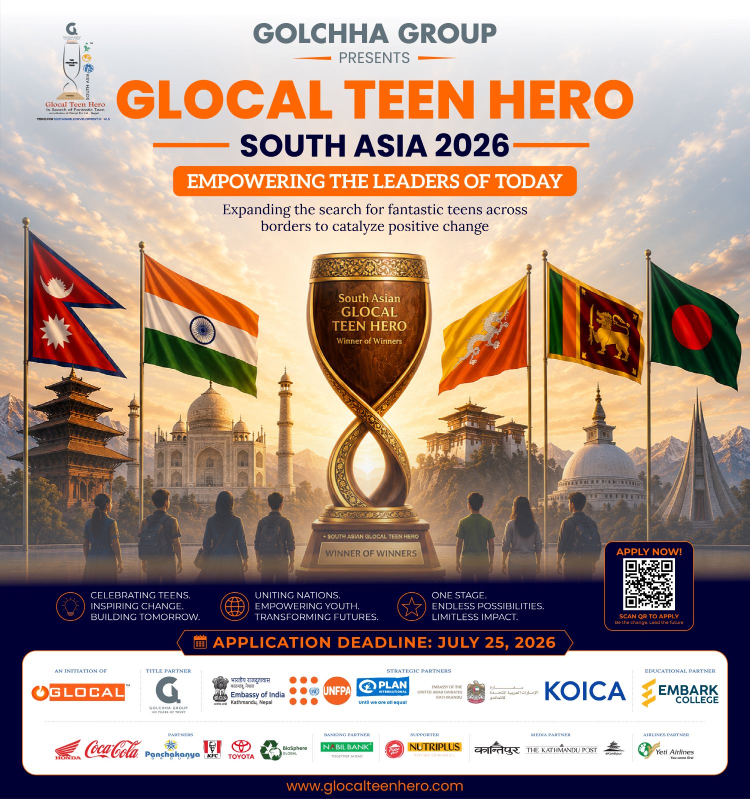 ग्लोकल टिन हिरो अब दक्षिण एसियामा विस्तार, २०२६ मा सम्पूर्ण क्षेत्रका युवा नेताहरूलाई एकै मञ्चमा ल्याउने
