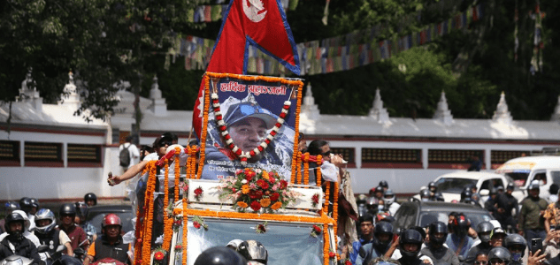 ब्रोड पिक हिमालमा ज्यान गुमाएका नेपाली पर्वतारोही पुरबहादुर गुरुङको अन्त्येष्टि