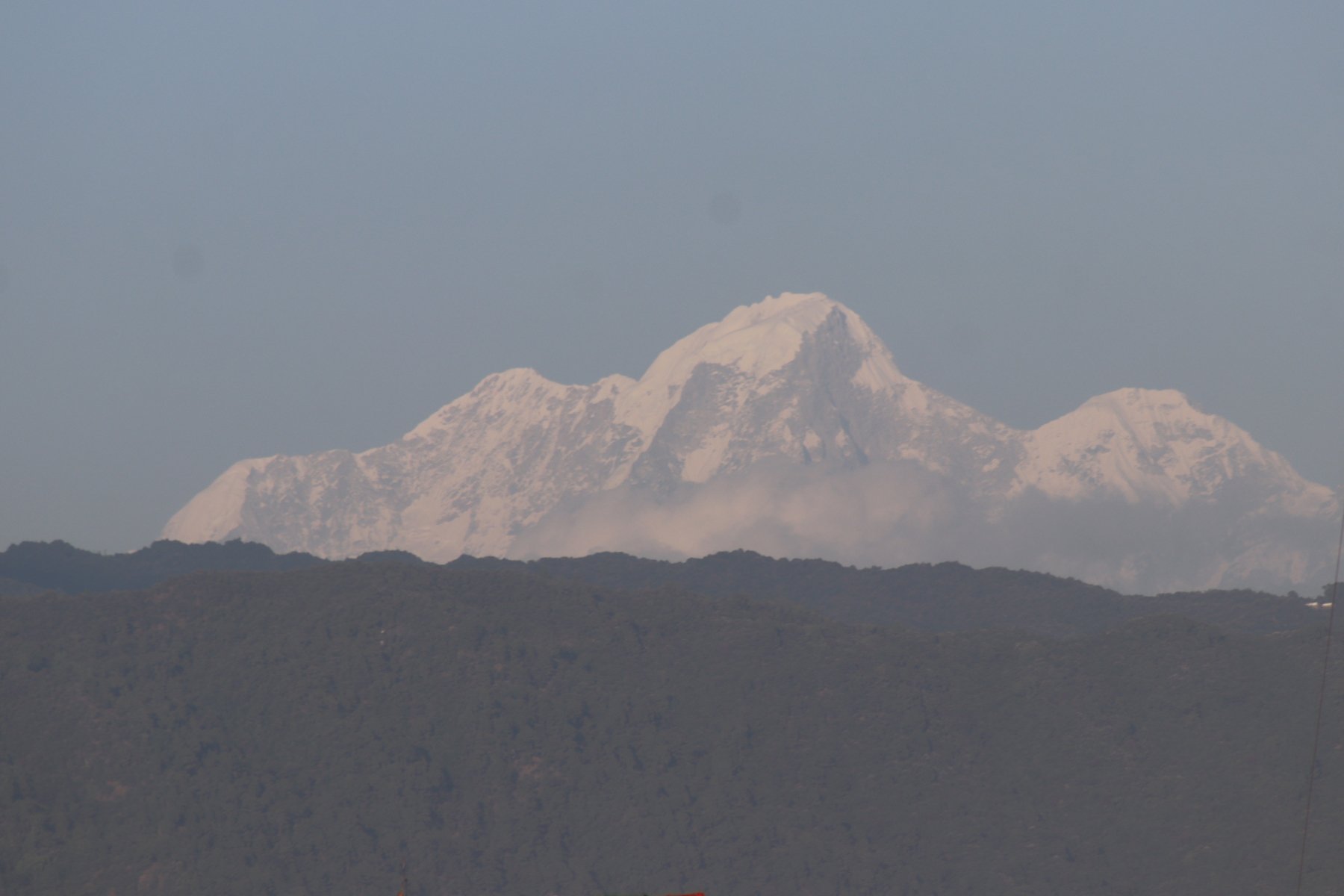 भद्रकालीबाट देखिएको हिमशृङ्खला