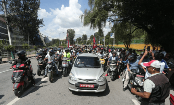 राजधानीमा हर्क साम्पाङका समर्थकको ओइरो