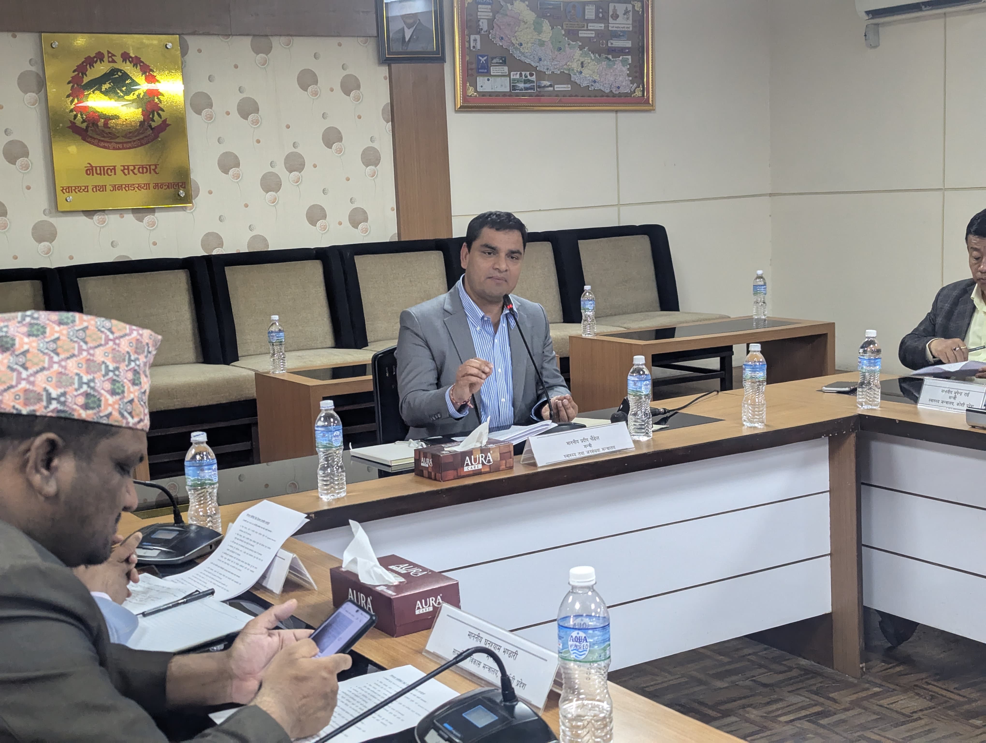 स्वास्थ्य समस्या समाधानमा तीनै वटा तह मिलेर काम गर्न स्वास्थ्यमन्त्रीको आग्रह