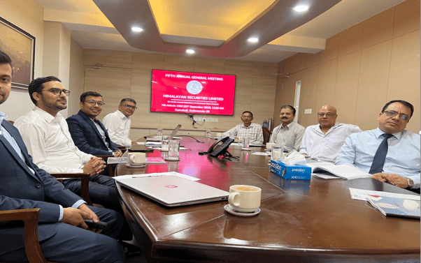 हिमालयन सेक्युरिटिजको साधारण सभा सम्पन्न, शेयरधनीलाई ८ प्रतिशत नगद लाभांश
