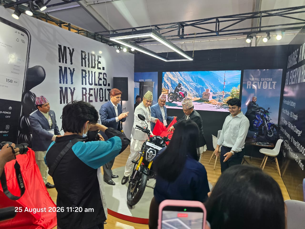 एमभी दुगड ग्रुप र रिभोल मोटर्सद्वारा नाडा अटो शो २०२६ मा रिभोल्टको अहिलेसम्मकै सबैभन्दा शक्तिशाली इलेक्ट्रिक बाइक अल-न्यू RVX सार्वजनिक