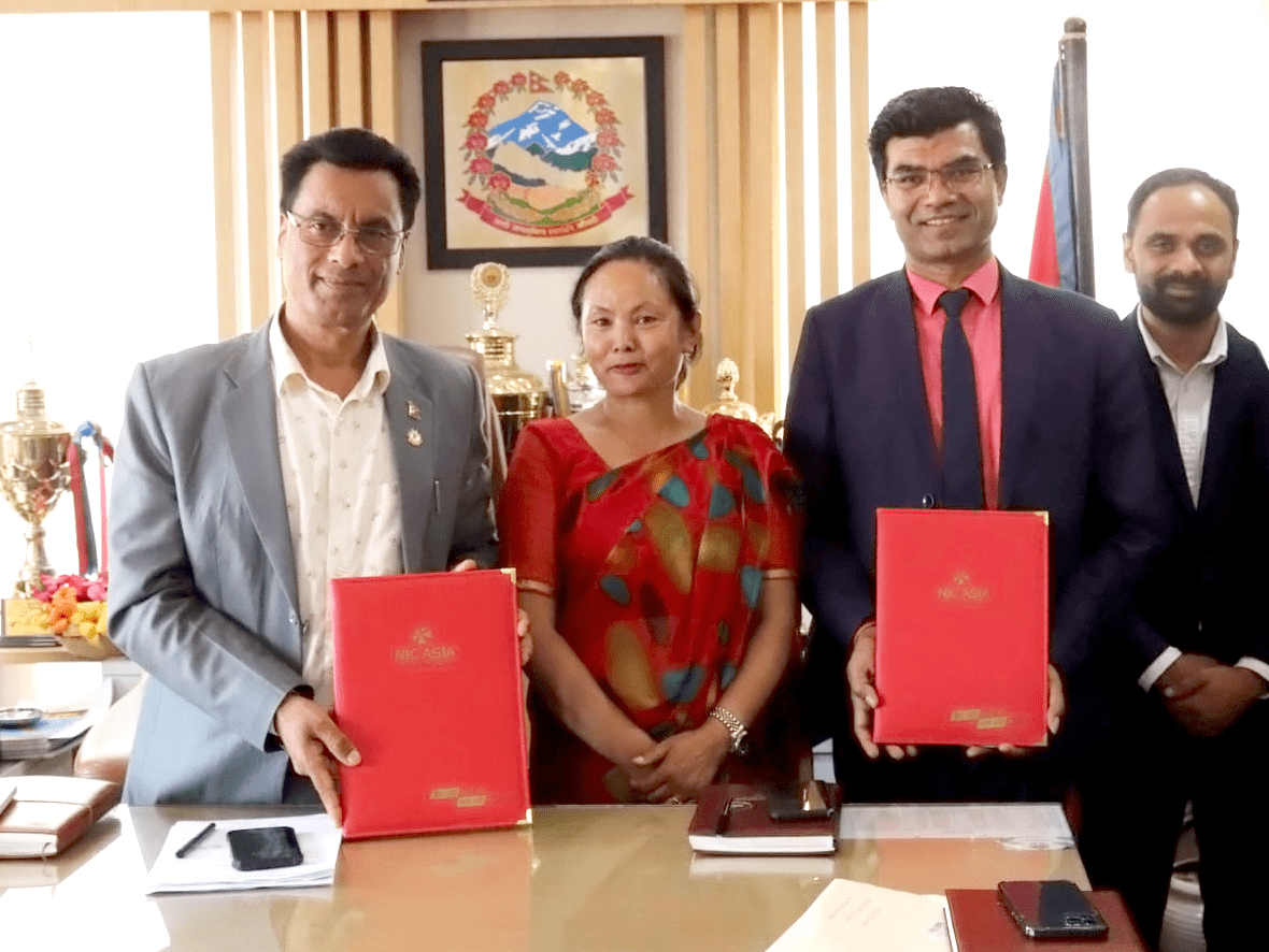 चन्द्रागिरि नगरपालिका र एन आई सी एशिया बैंक बीच सम्झौता