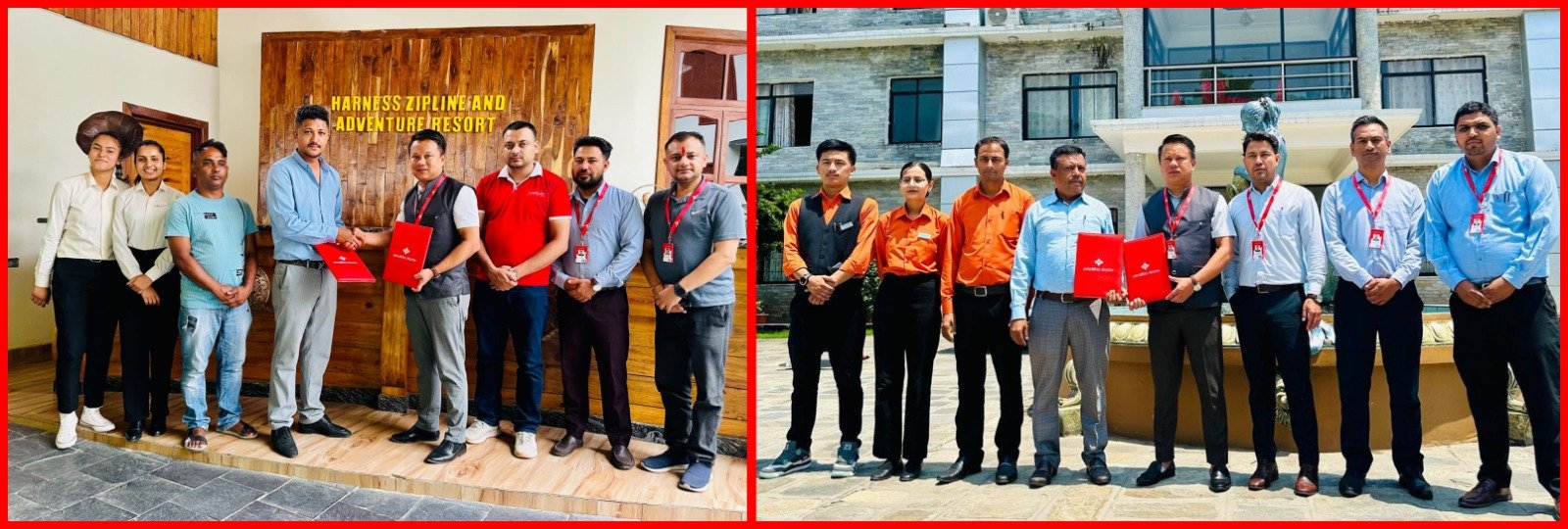हार्नेस जिपलाइन र गेट वे हिमालय रिसोर्ट को प्रभु बैंक लि.सँग विशेष छुट सम्झौता