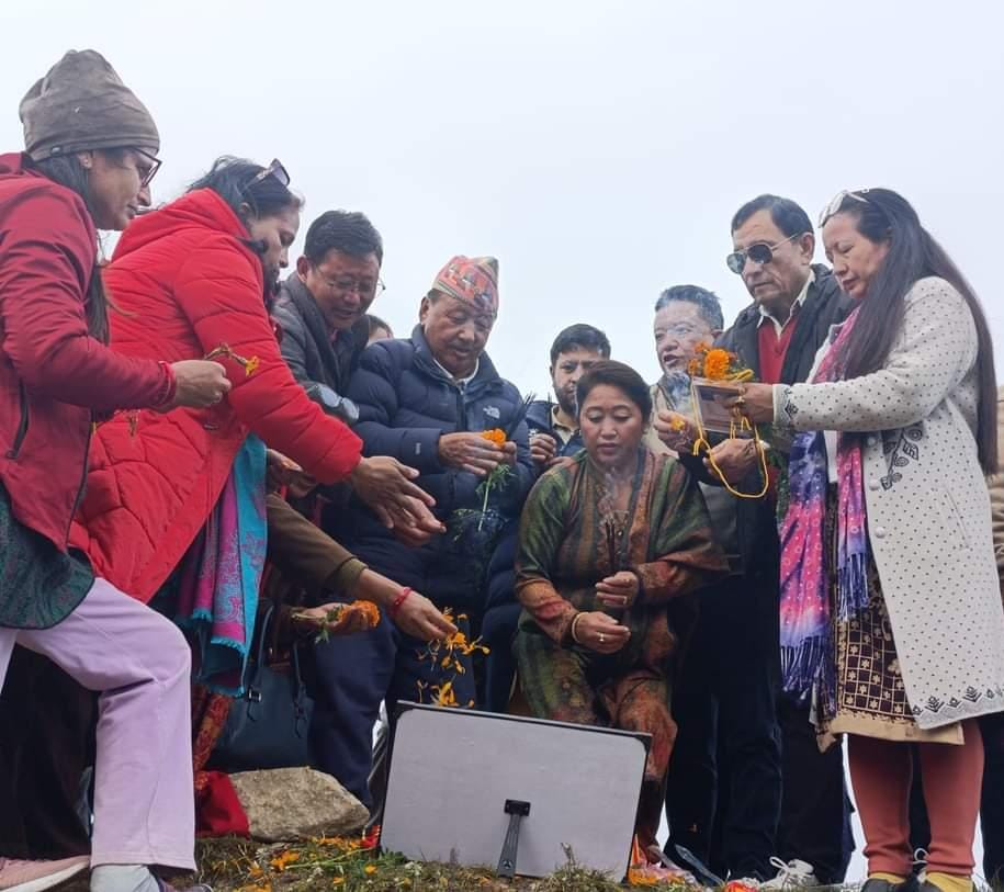 पाथीभरा केवलकारको शिलान्यास, १५ महिनाभित्र निर्माण सम्पन्न हुने