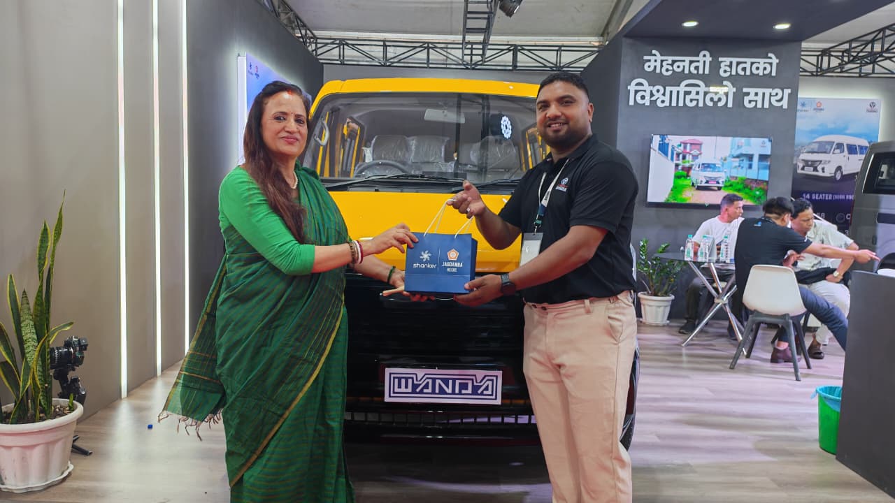 चेरी वान्डाका ईभी भ्यान, बिना धितो हायर पर्चेज सुविधासहित नाइमा एक्स्पोमा