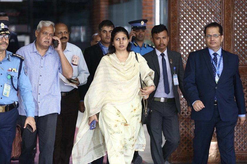 भारतीय मन्त्री  तनहुँ बस दुर्घटनाका घाइते भेट्न काठमाडौँमा