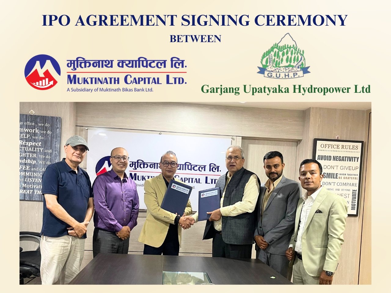 गर्जाङ उपत्यका हाइड्रोले आईपीओ निष्कासन गर्ने, प्रबन्धकमा मुक्तिनाथ क्यापिटल