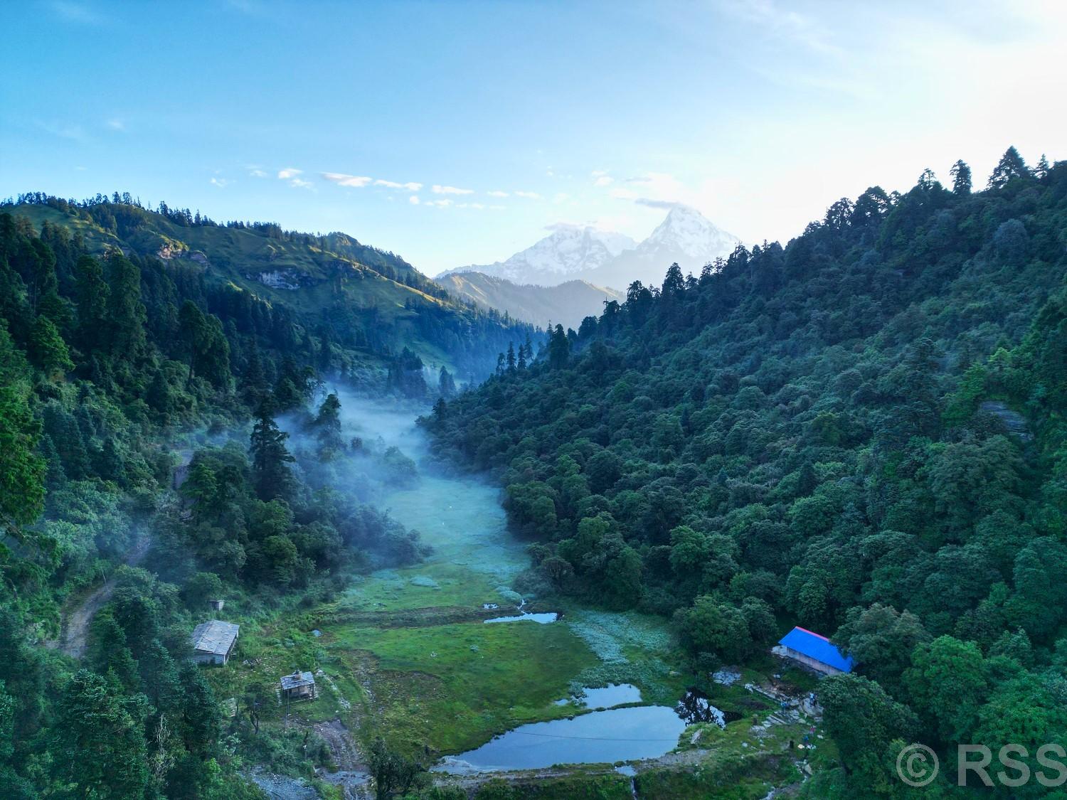 तीन हजार दुई सय मिटर उचाइमा रहेको जलजला क्षेत्रमा ताल निर्माण गर्न सम्भाव्यता अध्ययन