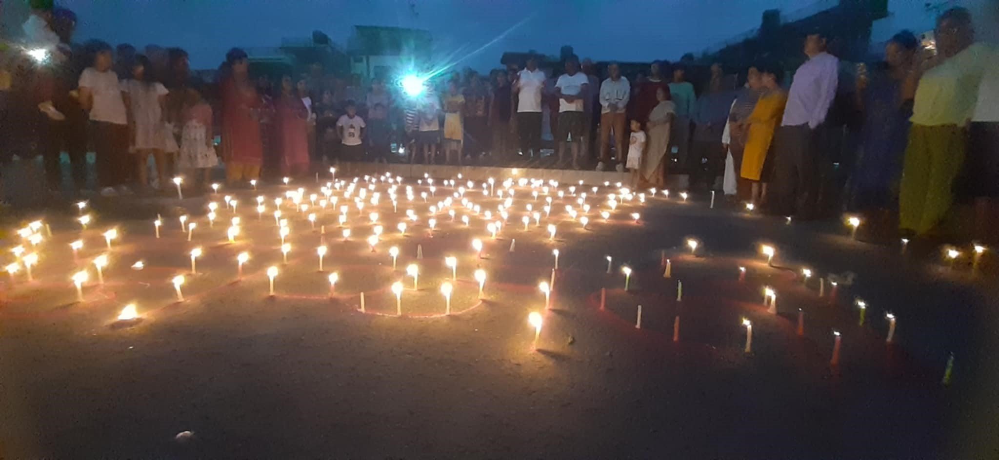जेनजी आन्दोलनमा ज्यान गुमाएकाहरूको सम्झनामा पोखराको तल्लो गगनगौंडामा दीप प्रज्वलन