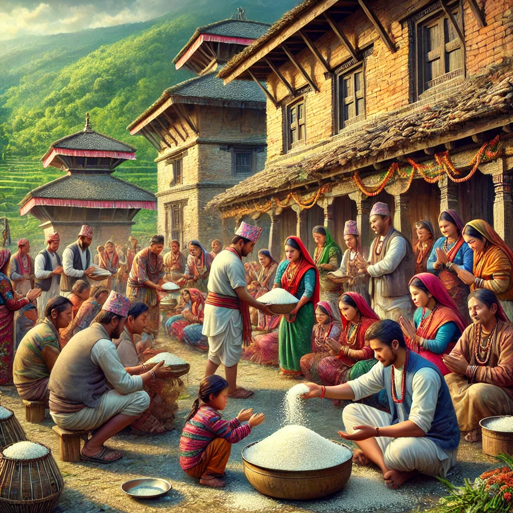 जुम्लामा जन्म र मृत्यु संस्कारका लागि दिइने चामल वितरण कार्यक्रम प्रभावकारी