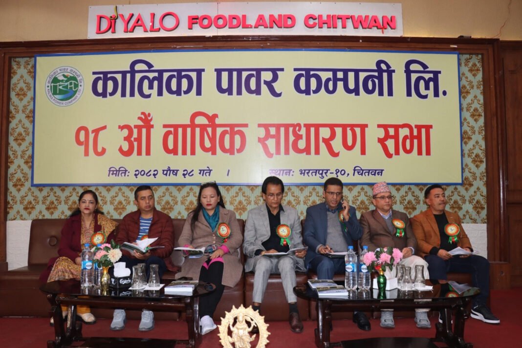 कालिका पावर कम्पनीको आम्दानी १५ प्रतिशतले बढ्यो