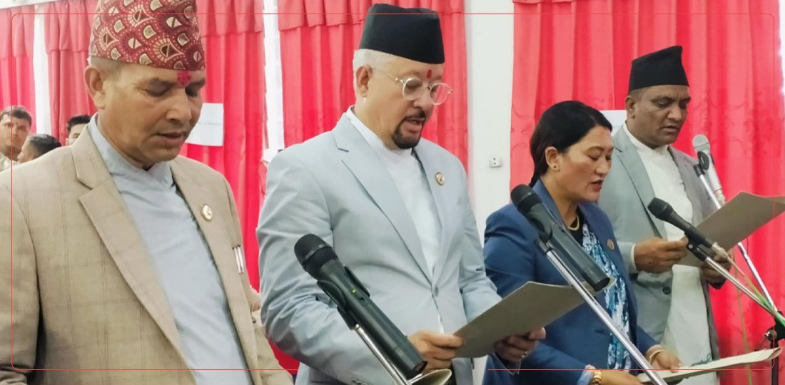 कर्णालीमा कांग्रेसका मन्त्रीहरूले लिए शपथ