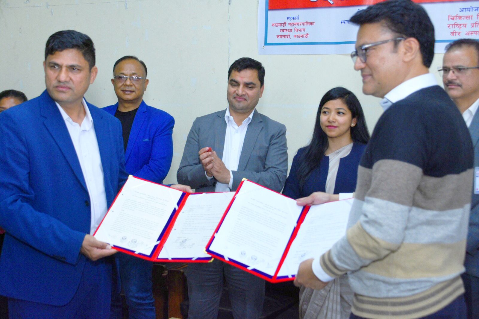 स्वास्थ्य मन्त्रीको क्यान्सर स्क्रिनिङ अभियानमा महानगरको सहकार्य
