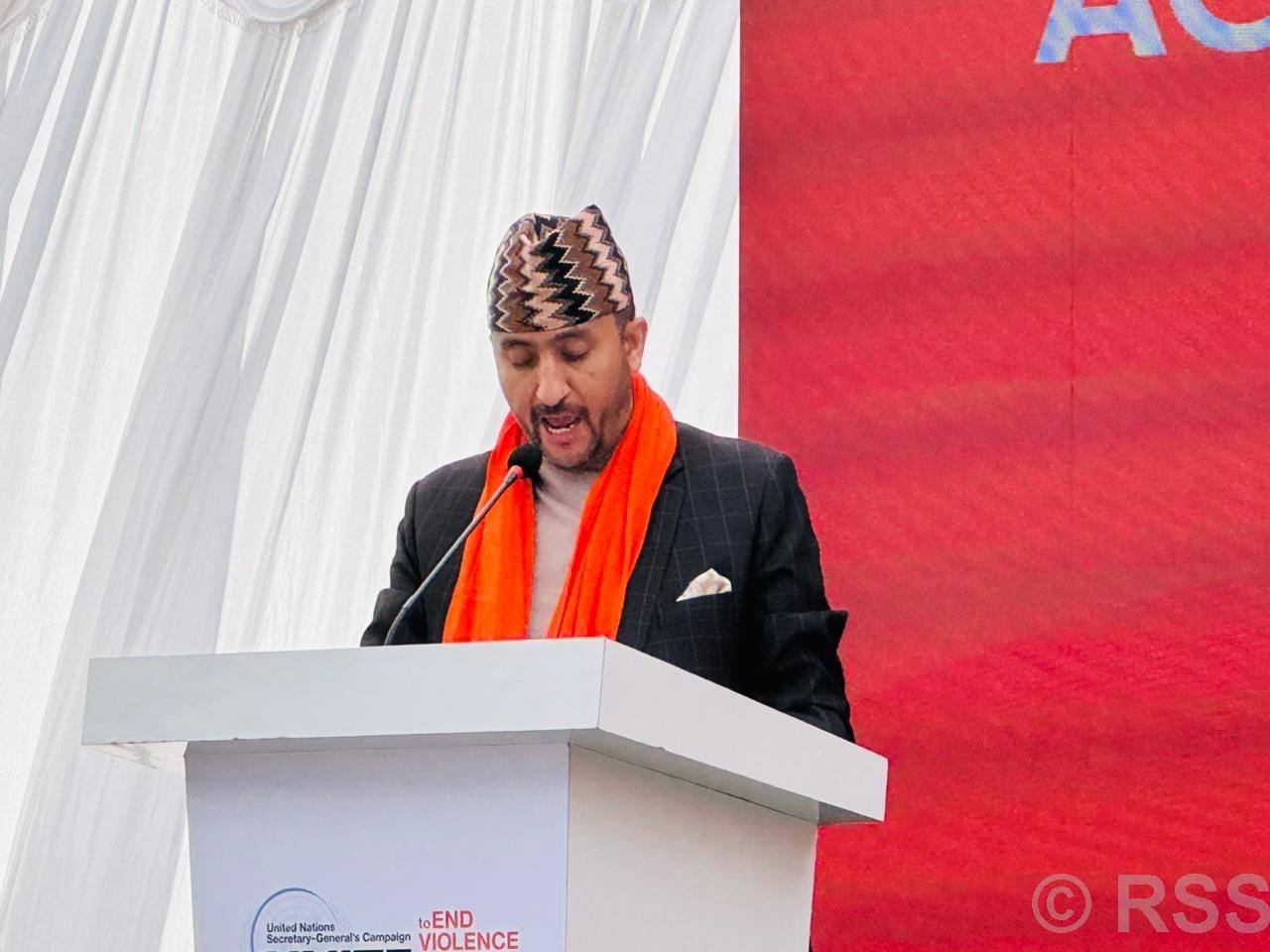 महिला तथा बालिकामाथि हुने ‘डिजिटल’ हिंसा रोक्न सरकार प्रतिबद्ध छ : सञ्चारमन्त्री खरेल
