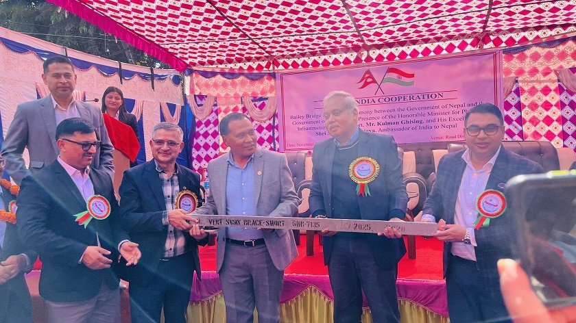 भारतद्वारा विपद् प्रभावित क्षेत्रका लागि नेपाललाई १० बेली ब्रिज सहयोग