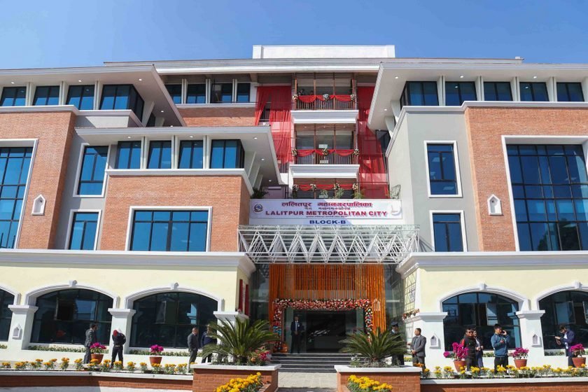ललितपुर महानगरपालिकाको नयाँ प्रशासनिक भवन उद्घाटन