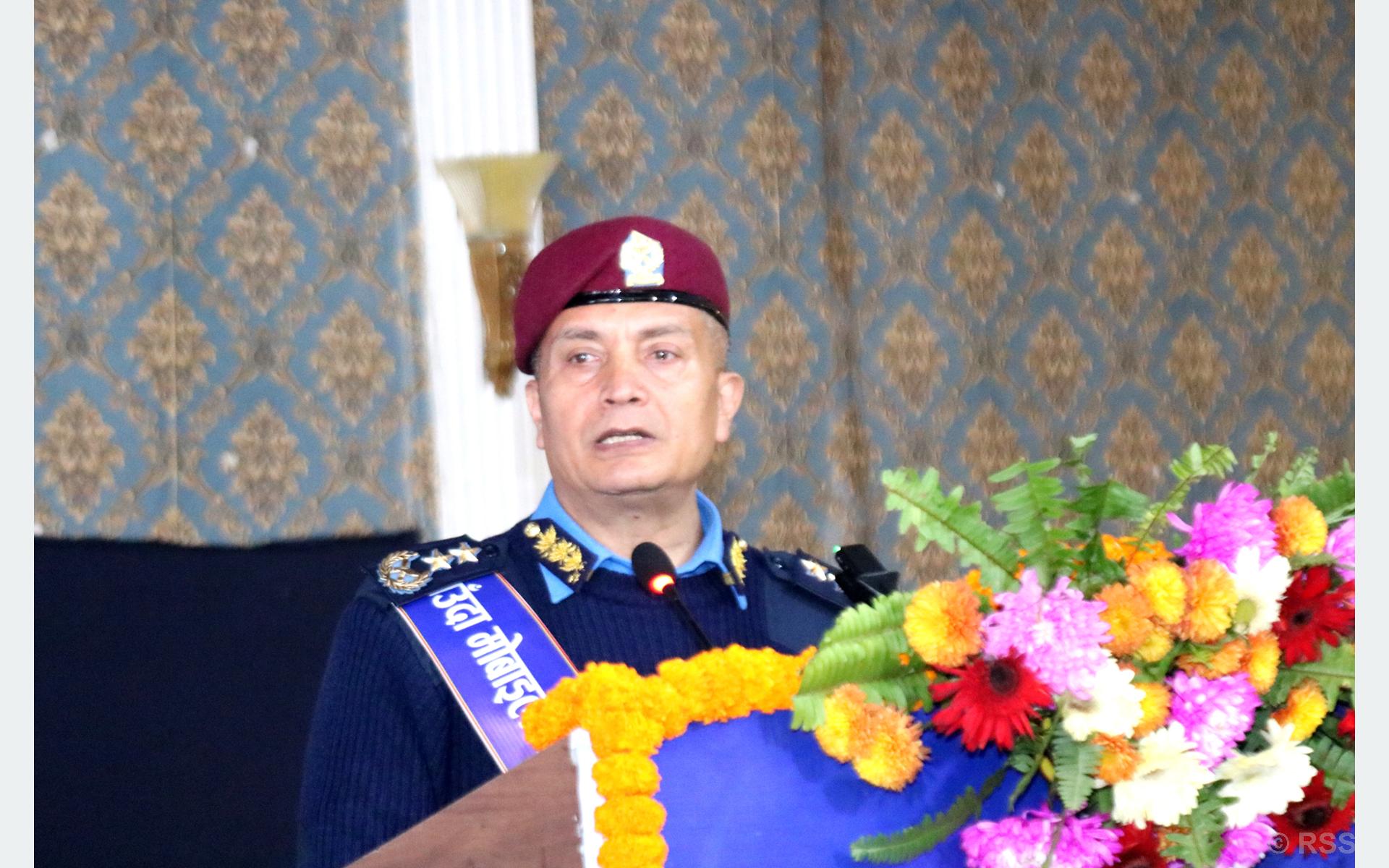 कठिन परिस्थितिमा पनि प्रहरी सुरक्षामा प्रतिबद्ध छः प्रहरी महानिरीक्षक कार्की