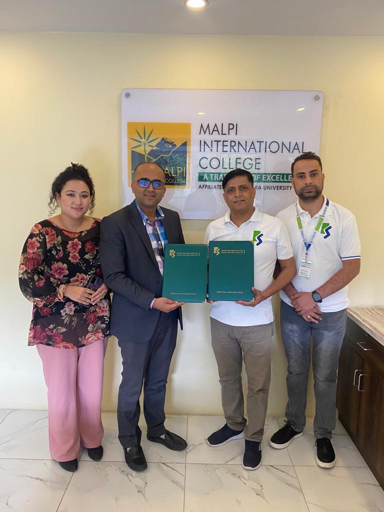 कामना  बैंक र  MALPI INTERNATIONAL COLLEGE  बीच सम्झौता