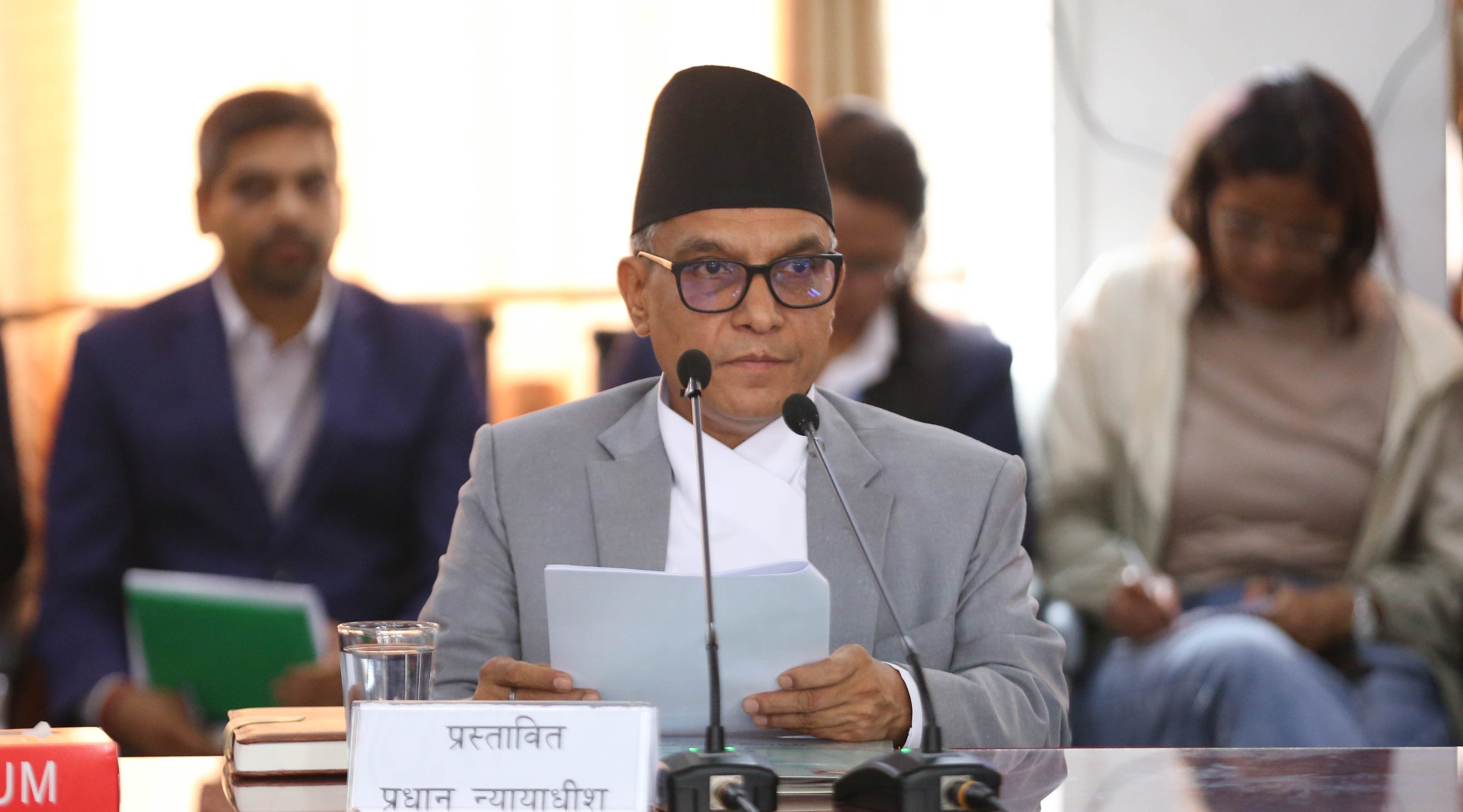 डा. मनोजकुमार शर्मा प्रधानन्यायाधीशमा अनुमोदित