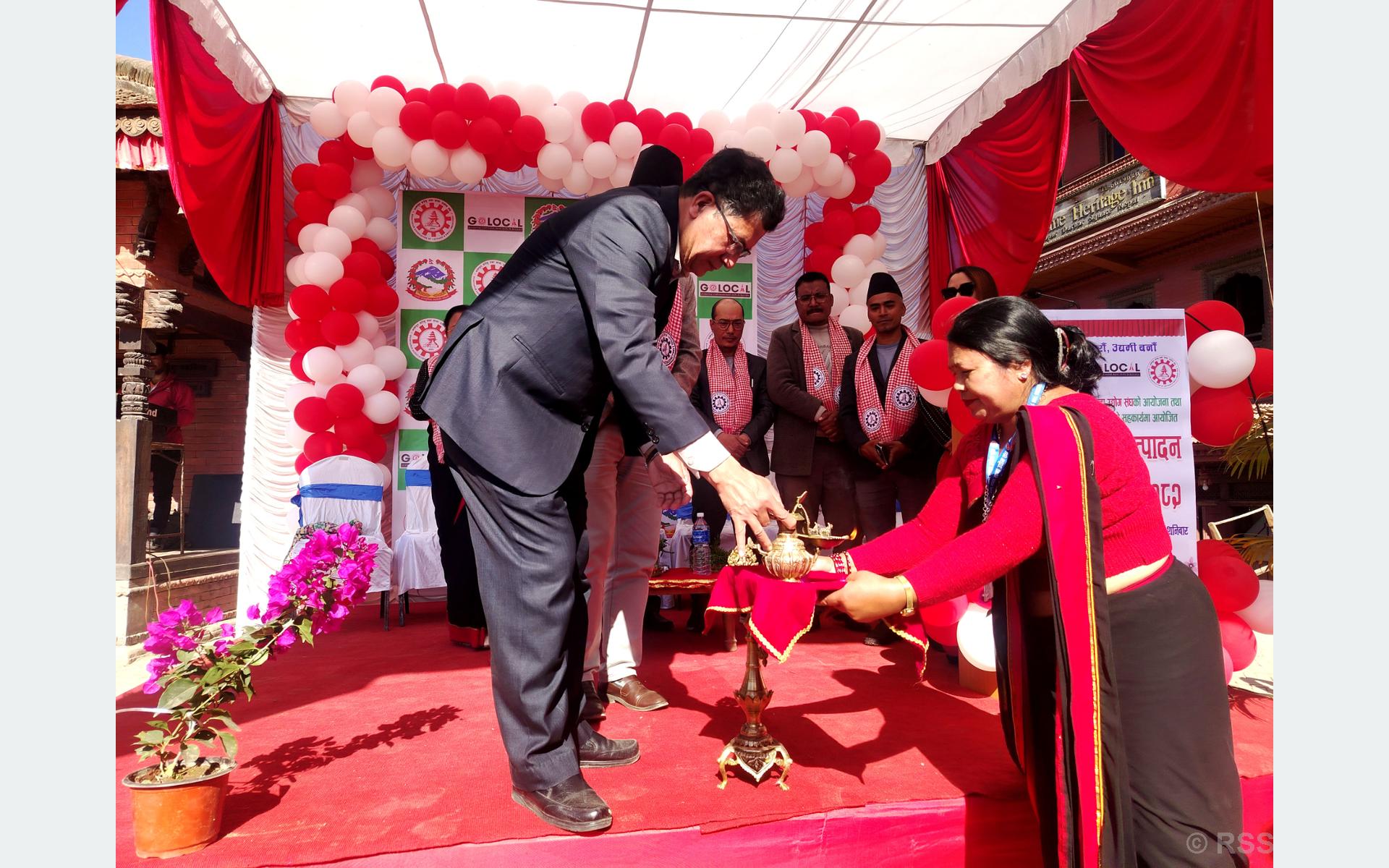 भक्तपुरमा ‘घरेलु उत्पादन प्रवर्द्धन मेला' सुरु