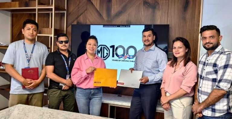 एमजी मोटरका इलेक्ट्रिक सवारी किन्नेलाई इन्भेष्टमेन्ट मेगा बैंकले कर्जा दिने