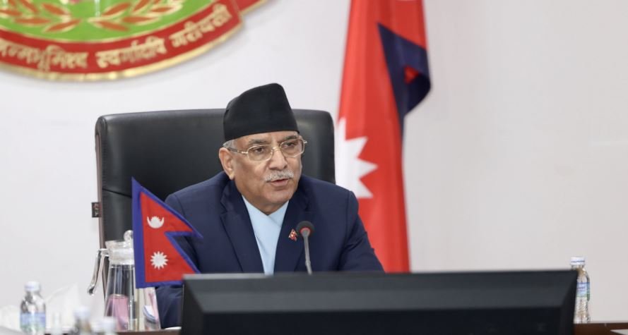 सम्बोधन गर्नुहुँदै प्रम प्रचण्ड