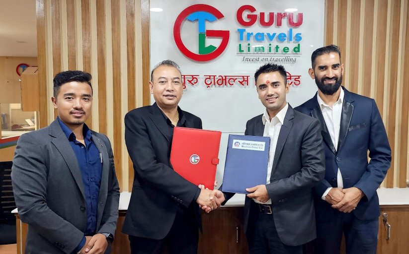 गुरु ट्राभल्स र मुक्तिनाथ क्यापिटलबीच  व्यावसायिक सहकार्य सहमति