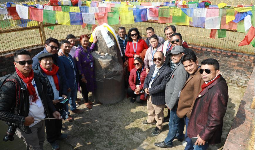 स्तम्भ अवलोकनमा सञ्चारकर्मी
